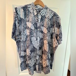 Men’s Club Room Casual Button Down Shirt-XXL